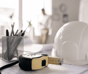 A Tape Measure and a Helmet