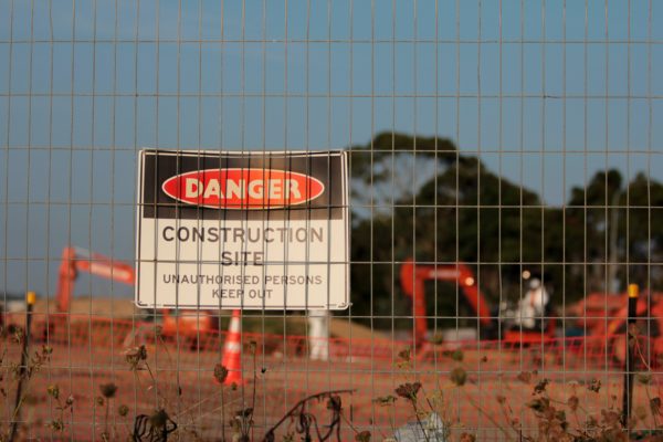 Construction Site Danger Sign