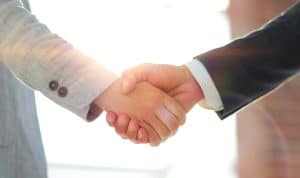 Handshaking Men