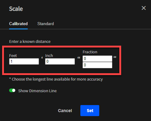 Scale Options