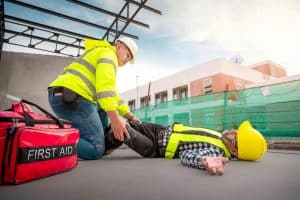 Accident at construction site