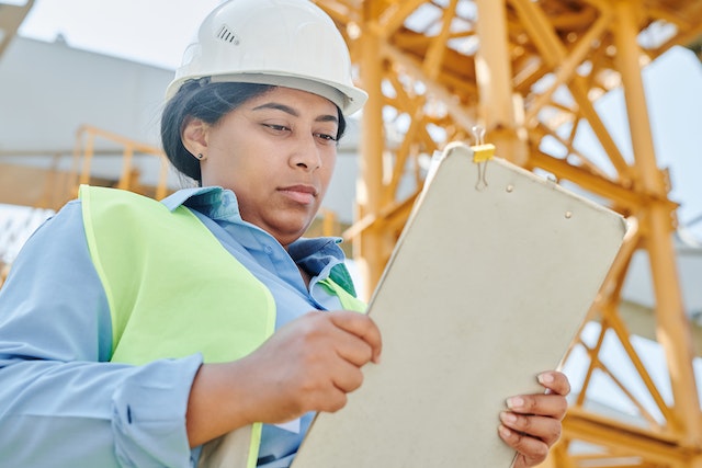 Woman construction manager