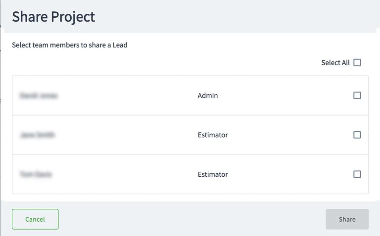 Lead finder - share project