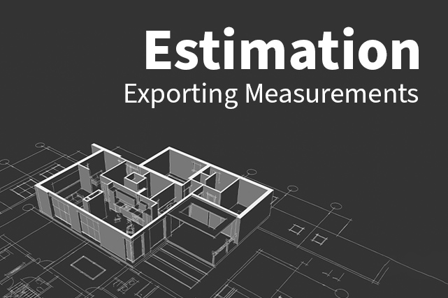 Estimations - Exporting Measurements