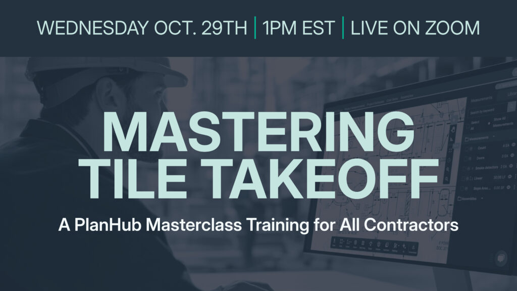 Mastering Tile Takeoffs: A Live PlanHub Training webinar